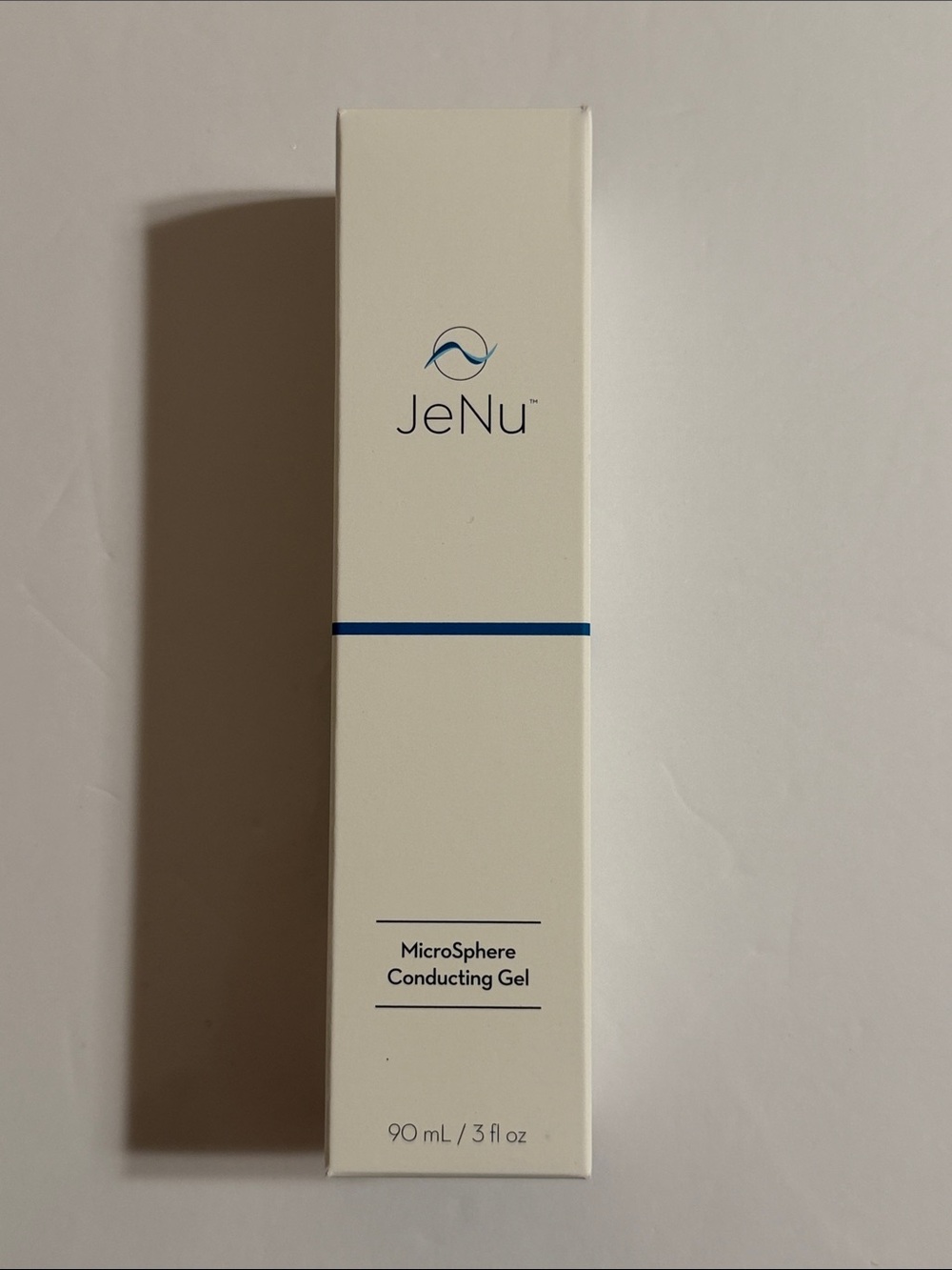 Trophy Skin. JeNu. MicroSphere Conducting Gel - White and Blue. 3 oz